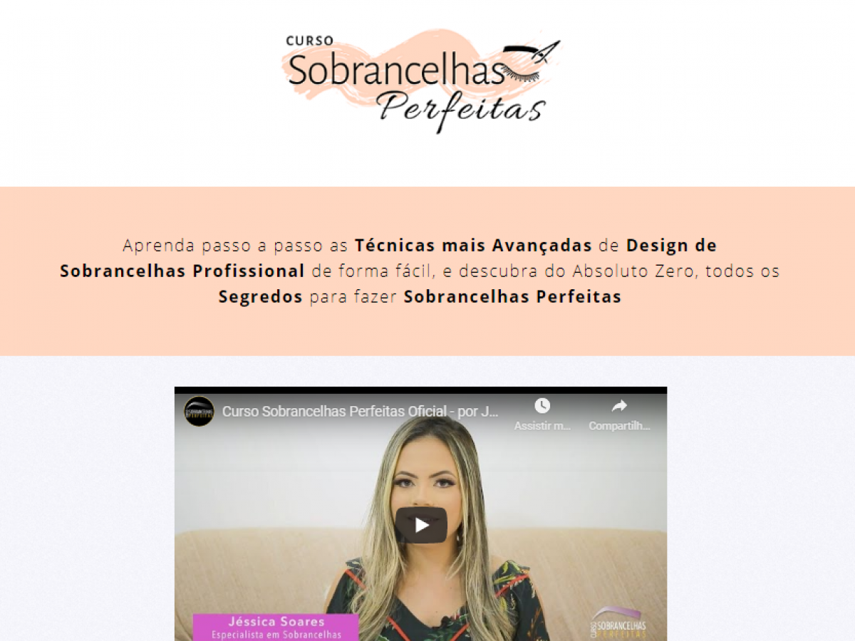 Curso de Design de Sobrancelhas Online Grátis