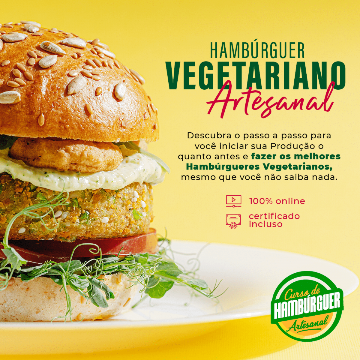 VEGGIE BURGERS PARA TODO MUNDO - HAMBÚRGUERES VEGANOS E VEGETARIANOS